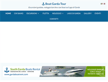 Tablet Screenshot of boatgardatour.com